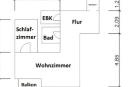 1,5 Zimmer Wohnung, 1 zimmer