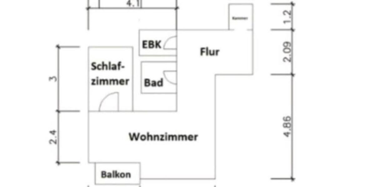 1,5 Zimmer Wohnung, 1 zimmer