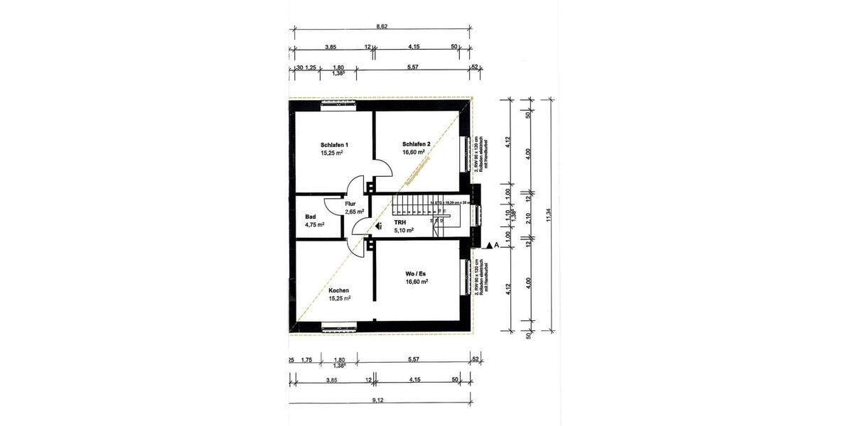 Etagenwohnung Delbrück - 4 Zimmer, 71 m&sup2;, 625&euro; | Angebot:27609102