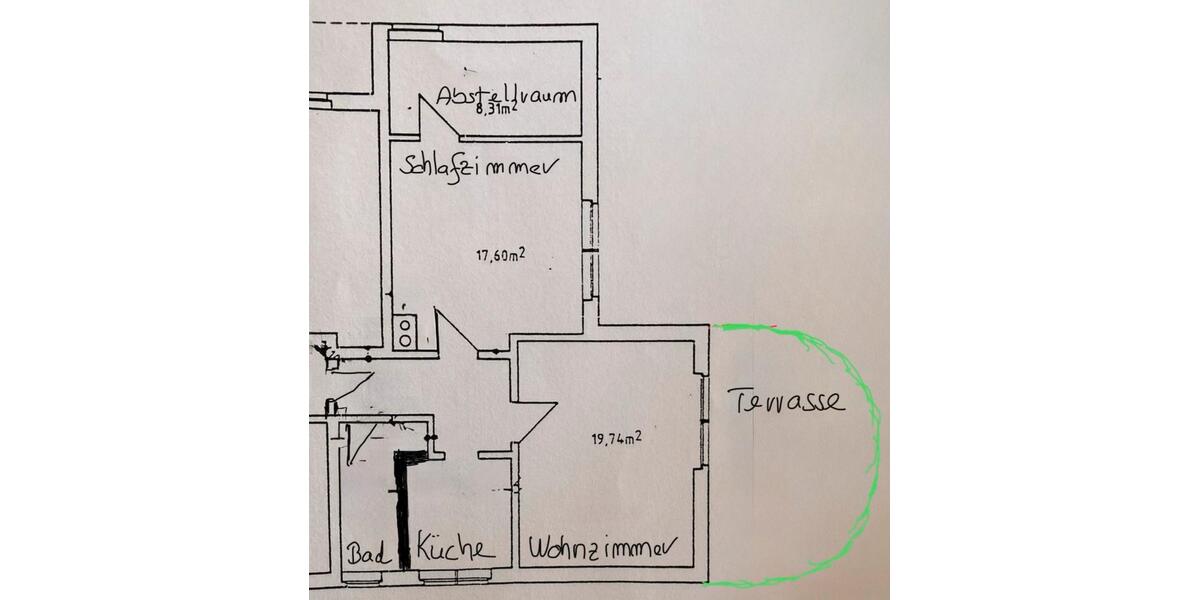 Etagenwohnung Borchen - 2 Zimmer, 65 m&sup2;, 495&euro; | Angebot:27613501