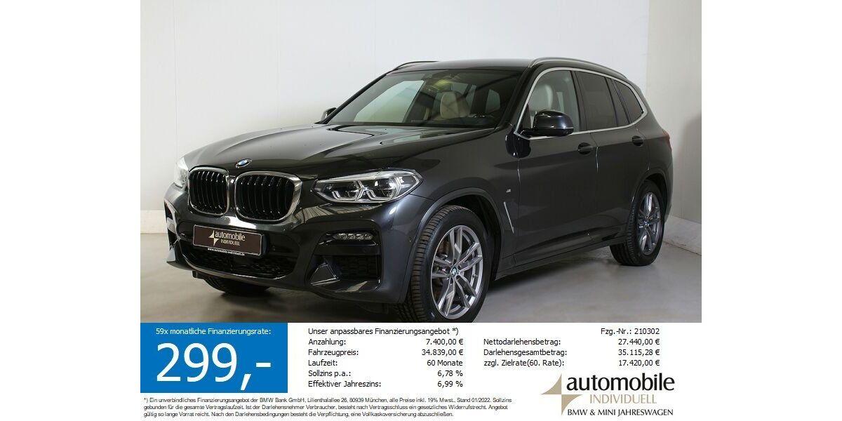 BMW X3 61.950 km 33.949 &euro; Paderborn 33100