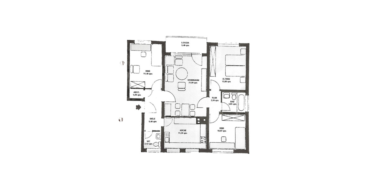 Etagenwohnung Marsberg - 4 Zimmer, 104.000&euro; | Angebot:21925242