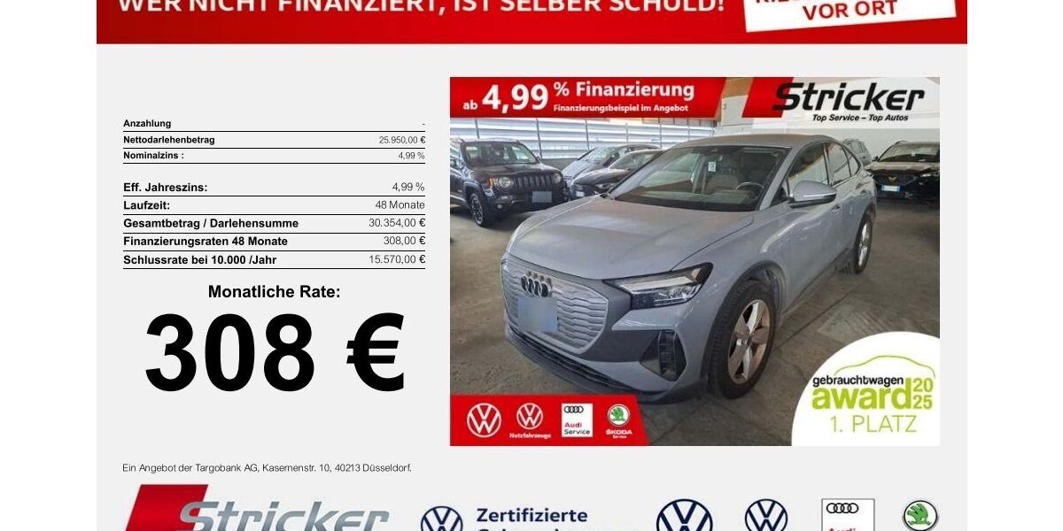 Audi Q4 e-tron 62.637 km 25.949 &euro; Horn-Bad Meinberg 32805
