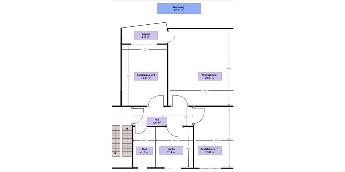 Etagenwohnung Bielefeld Sennestadt - 3 Zimmer, 67 m&sup2;, 132.500&euro; | Angebot:25806499