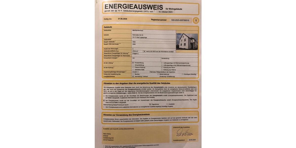 Einfamilienhaus Bad Lippspringe - 9 Zimmer, 237 m&sup2;, 499.000&euro; | Angebot:27113652