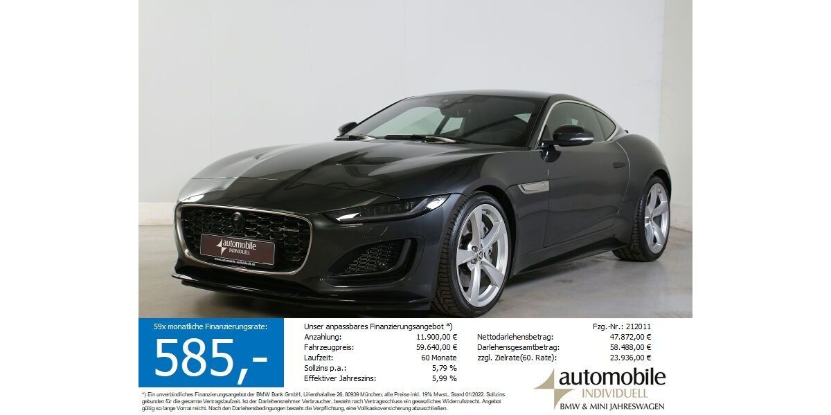 Jaguar F-Type 7.200 km 58.840 &euro; Paderborn 33100