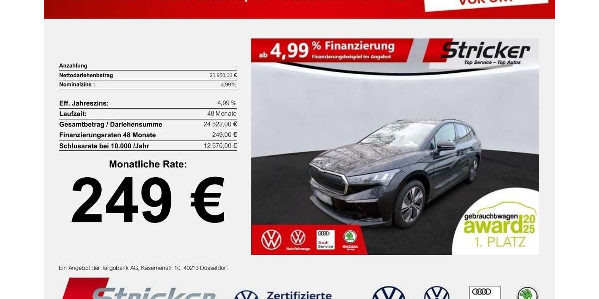 Skoda Enyaq 25.119 km 20.949 &euro; Detmold 32760