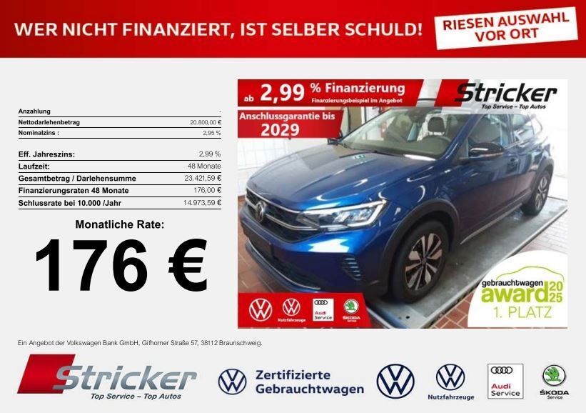 VW Taigo 5.193 km 20.619 € Detmold 32760