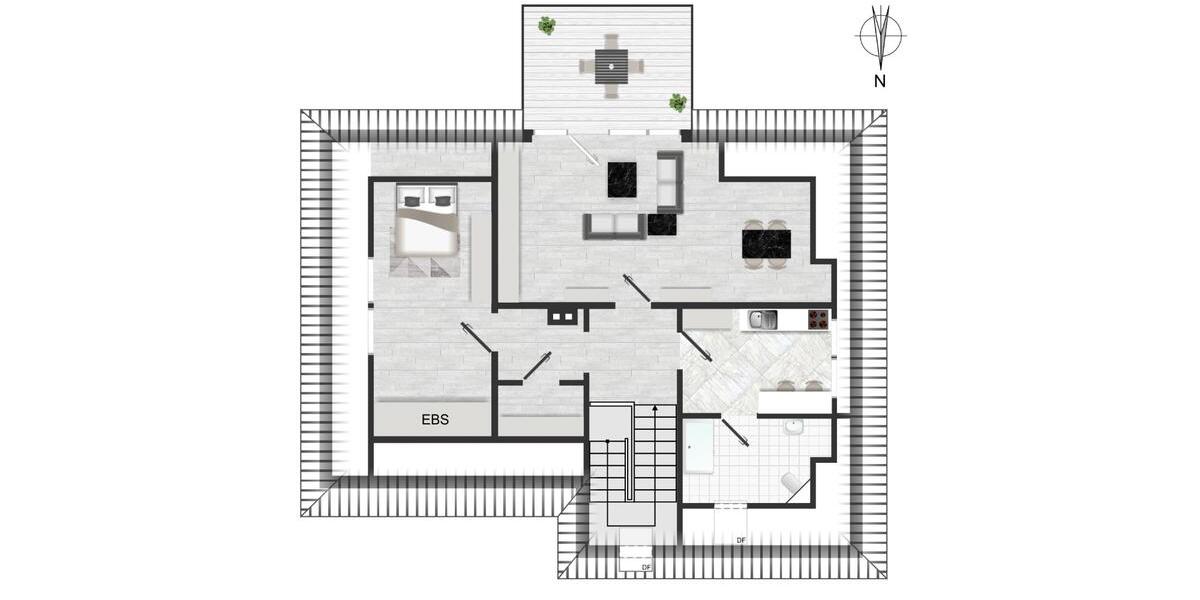 Dachgeschoßwohnung Augustdorf - 2 Zimmer, 62 m&sup2;, 650&euro; | Angebot:26049819