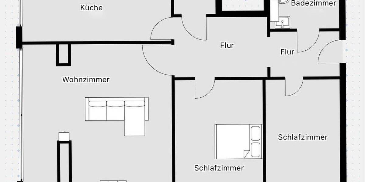 Etagenwohnung Paderborn Elsen - 3 Zimmer, 86 m&sup2;, 234.950&euro; | Angebot:26819538