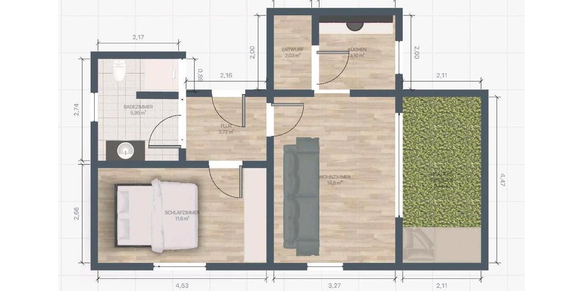 Ideale möblierte Wohnung zu vermieten zimmer
