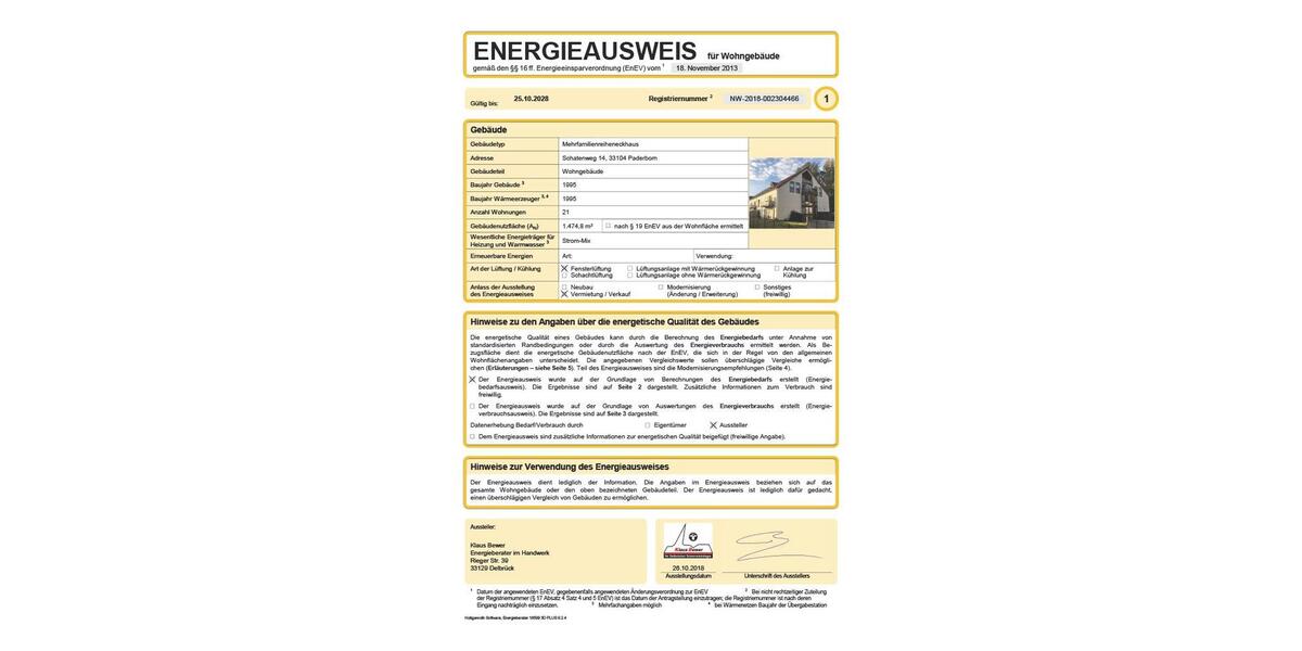 Erdgeschoßwohnung Paderborn - 2 Zimmer, 71 m&sup2;, 182.000&euro; | Angebot:26120888