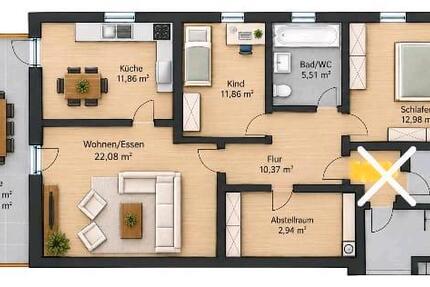 Wohnung Paderborn - 3 Zimmer, 85 m&sup2;, 420.000&euro; | Angebot:27618214