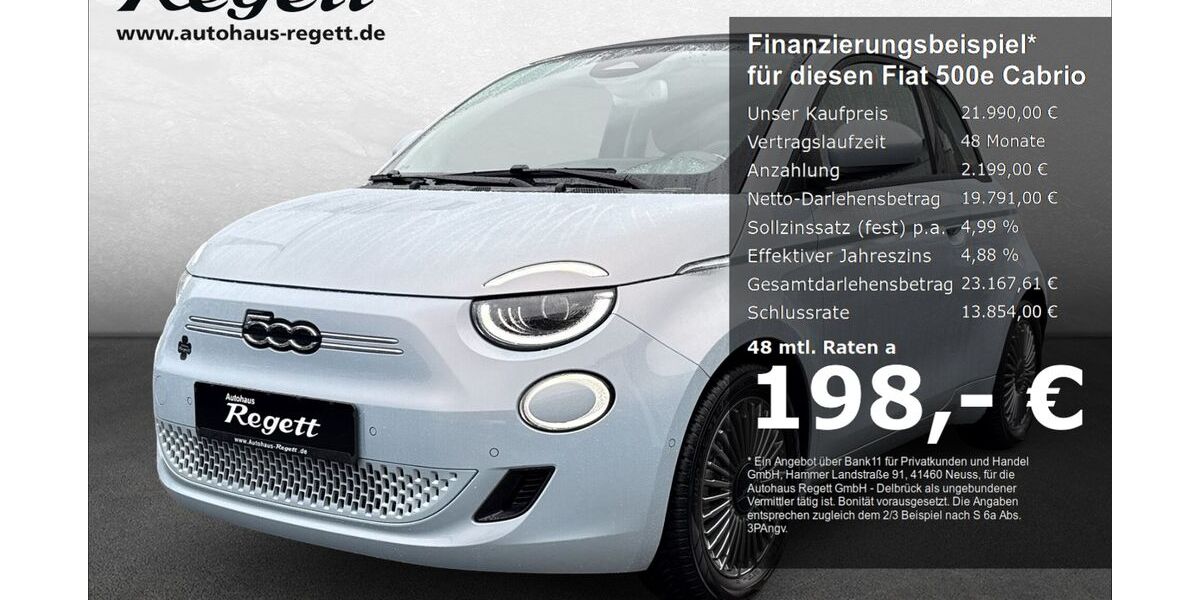 Fiat 500e 18.403 km 21.990 € Delbrück-Westenholz 33129