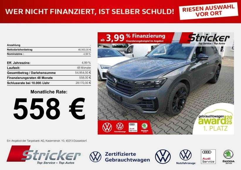VW Touareg 58.221 km 46.949 € Detmold 32760