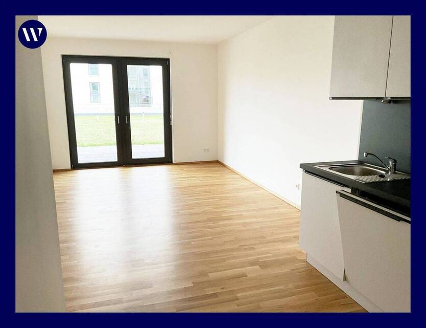 Helle 2-Zimmer-Wohnung mit Terrasse, moderne Neubau-Ausstattung mit Echtholzparkett + Einbauküche 2 zimmer