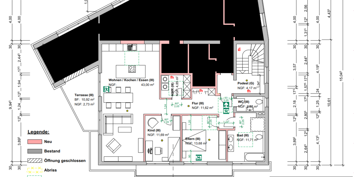 Etagenwohnung Büren - 3 Zimmer, 102 m&sup2;, 229.000&euro; | Angebot:24148659
