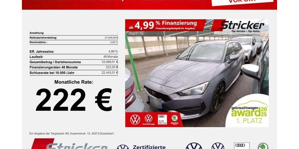 Cupra Leon 25.957 km 27.949 &euro; Detmold 32760