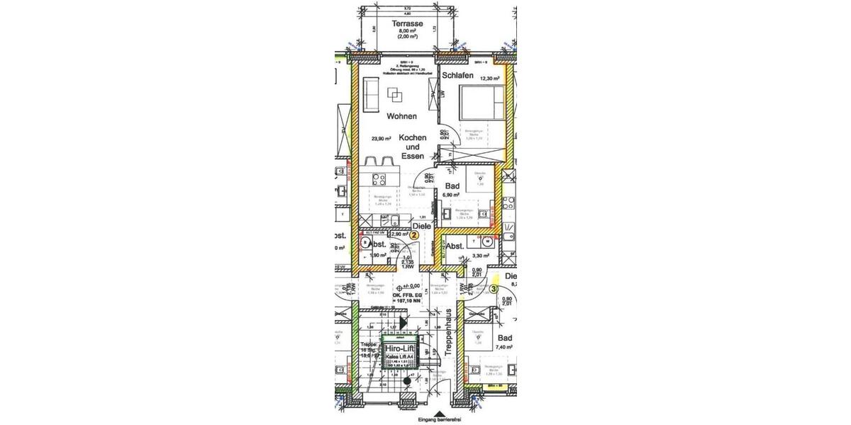 Erdgeschoßwohnung Hövelhof - 2 Zimmer, 52 m&sup2;, 750&euro; | Angebot:26123557