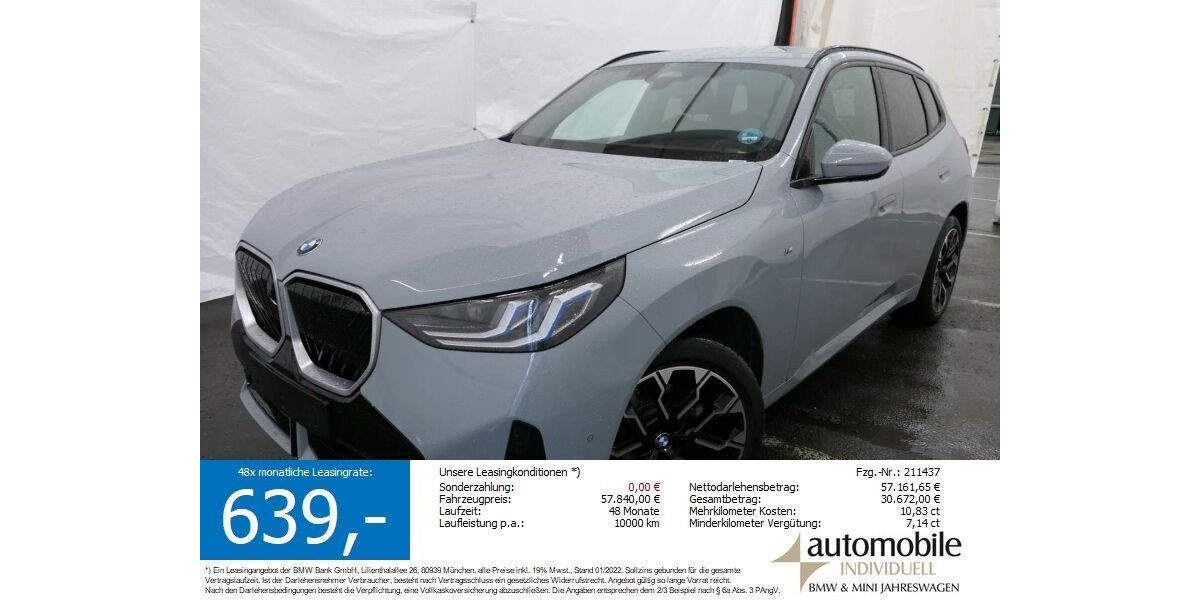 BMW X3 12.200 km 57.830 &euro; Paderborn 33100