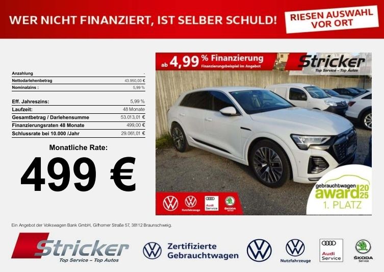 Audi Q8 e-tron 39.830 km 43.949 &euro; Horn-Bad Meinberg 32805