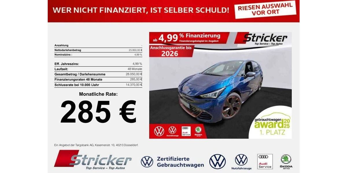 Cupra Born 38.929 km 23.949 € Horn-Bad Meinberg 32805