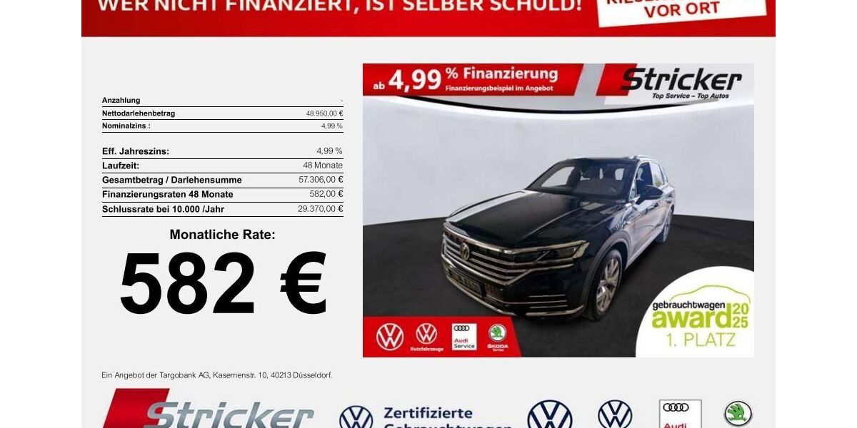 VW Touareg 46.647 km 48.949 &euro; Horn-Bad Meinberg 32805