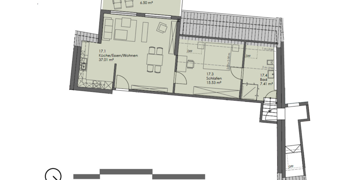 Dachgeschoßwohnung Steinheim - 2 Zimmer, 66 m&sup2;, 665&euro; | Angebot:25807083