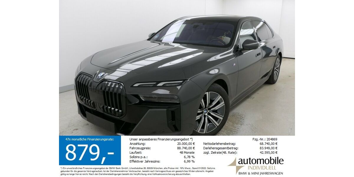 BMW i7 23.700 km 86.630 € Paderborn 33100