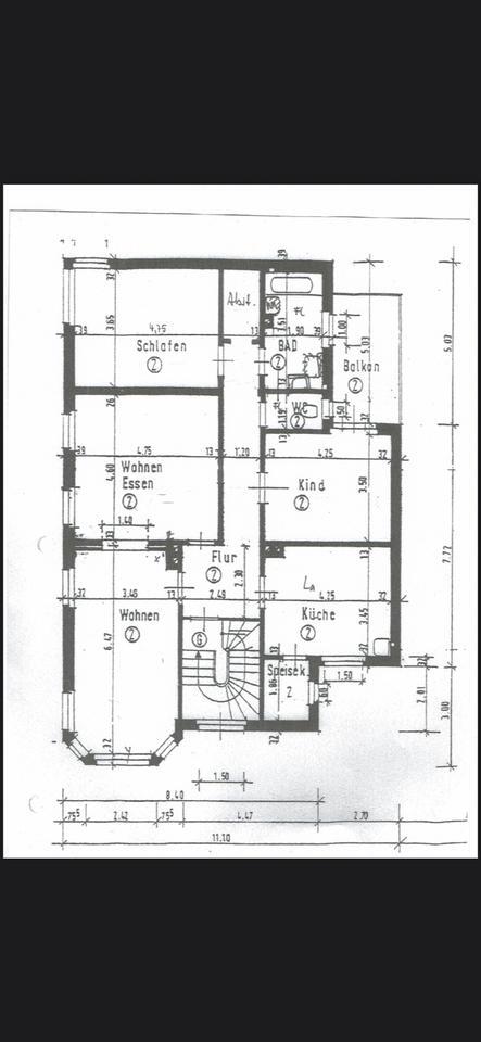 4-Zimmer-Wohnung, 120qm Altbau Bielefeld Senne, provisionsfrei zimmer