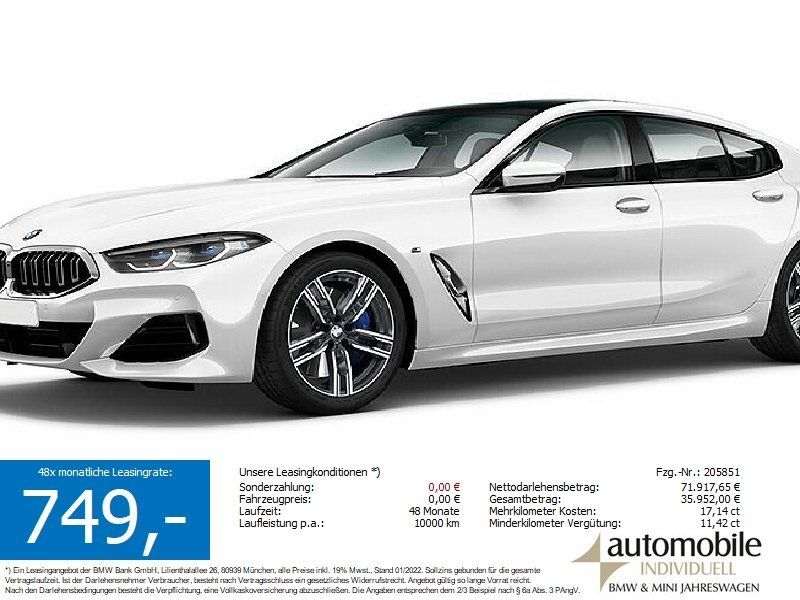 BMW 840 1.800 km 71.669 € Paderborn 33100