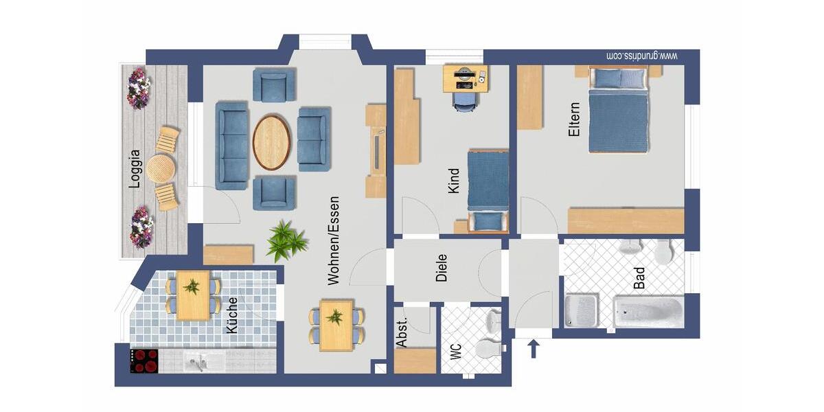 3 Zimmer Wohnung in PB-Elsen 3 zimmer