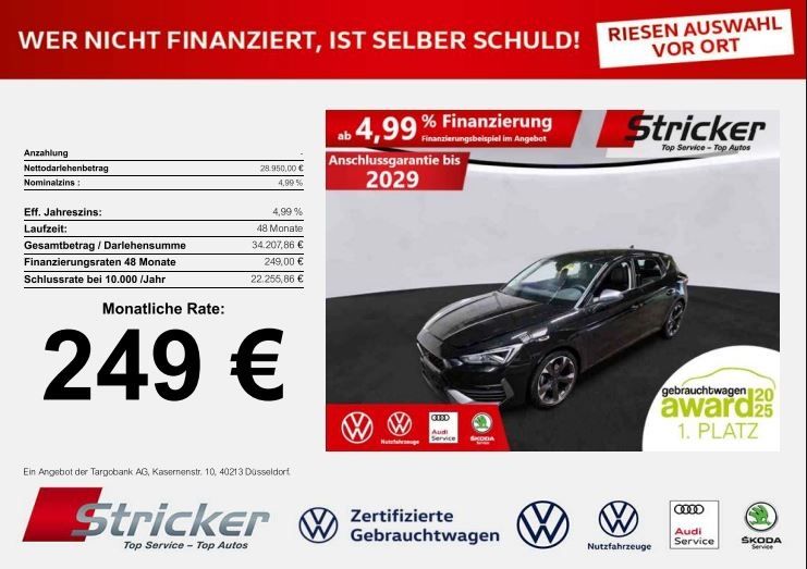 Cupra Leon 32.709 km 28.949 € Horn-Bad Meinberg 32805