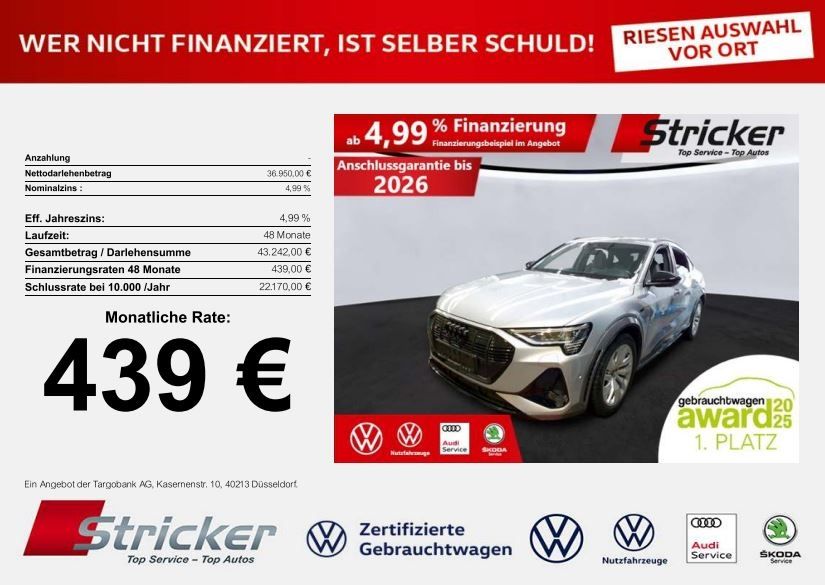 Audi e-tron 60.683 km 36.949 &euro; Detmold 32760