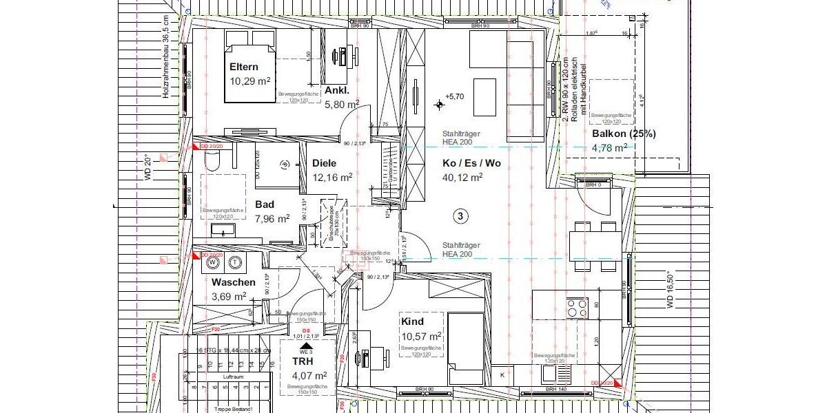 Etagenwohnung Hövelhof - 3 Zimmer, 95 m&sup2;, 1.100&euro; | Angebot:27605378
