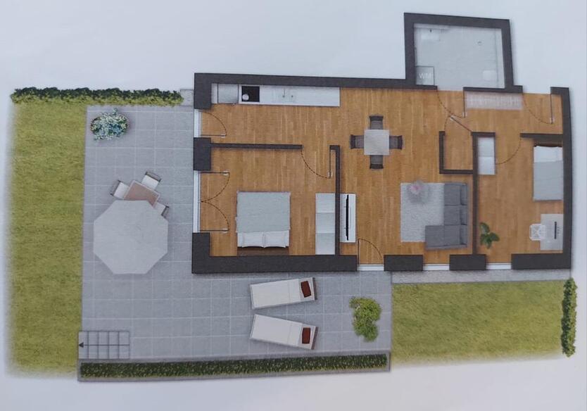 3-Z-Wohnung in Niederntudorf im Neubau mit Terrasse und Garten zimmer