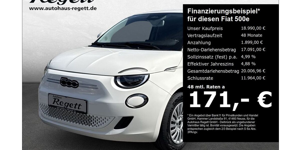 Fiat 500e 10.064 km 18.990 € Delbrück-Westenholz 33129