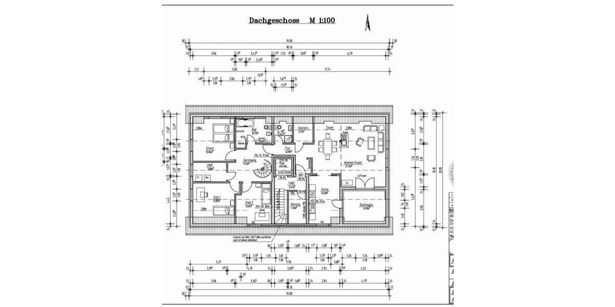 Dachgeschoßwohnung Paderborn Elsen - 4 Zimmer, 135 m&sup2;, 520.000&euro; | Angebot:26423527