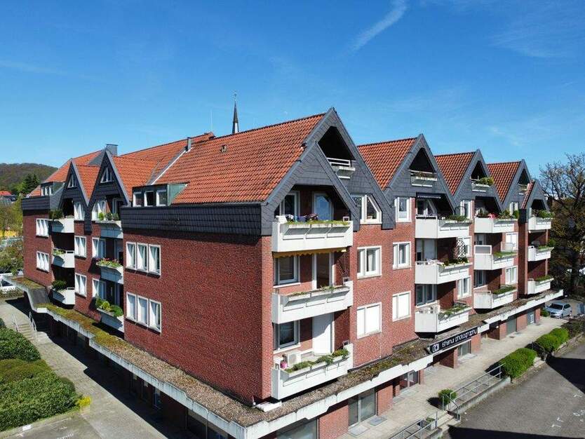 Ganz weit oben! Rooftop-Maisonette-Wohnung mit zwei Balkonen und Weitblick 3 zimmer