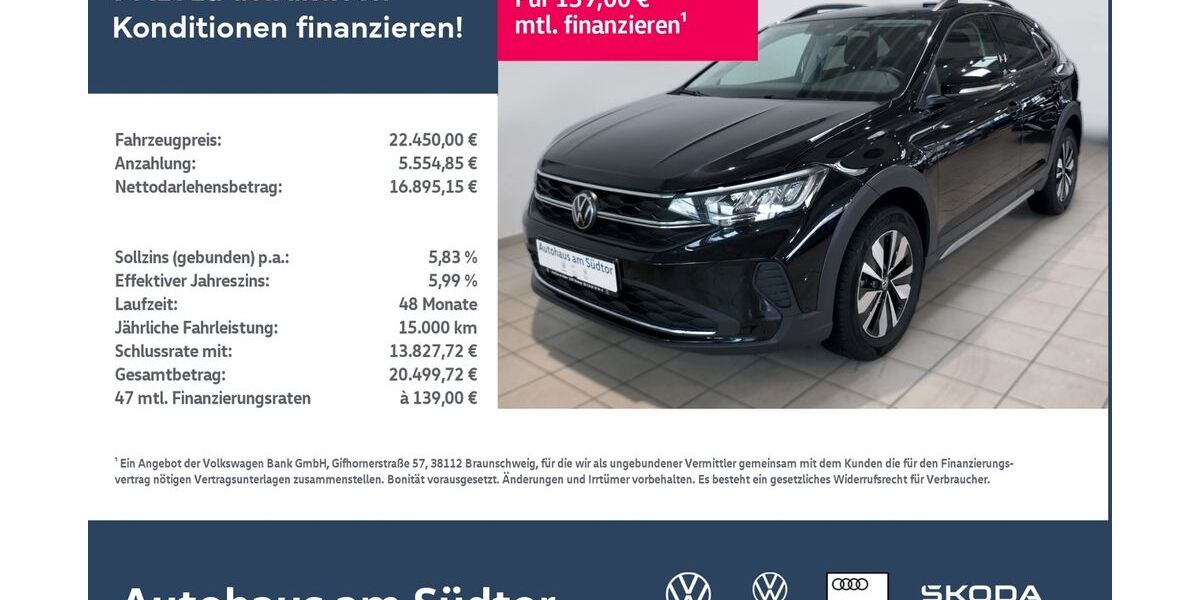 VW Taigo 18.559 km 22.450 &euro; Rietberg 33397