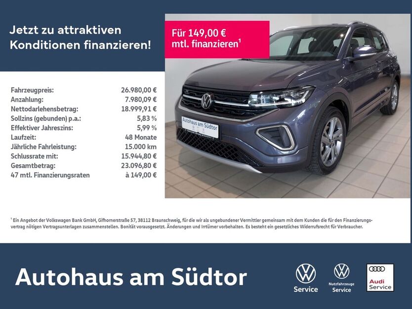 VW T-Cross 4.000 km 26.980 € Rietberg 33397