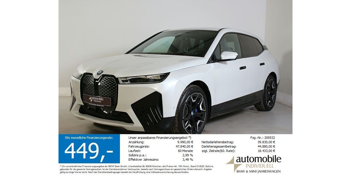 BMW iX 13.900 km 46.420 &euro; Paderborn 33100