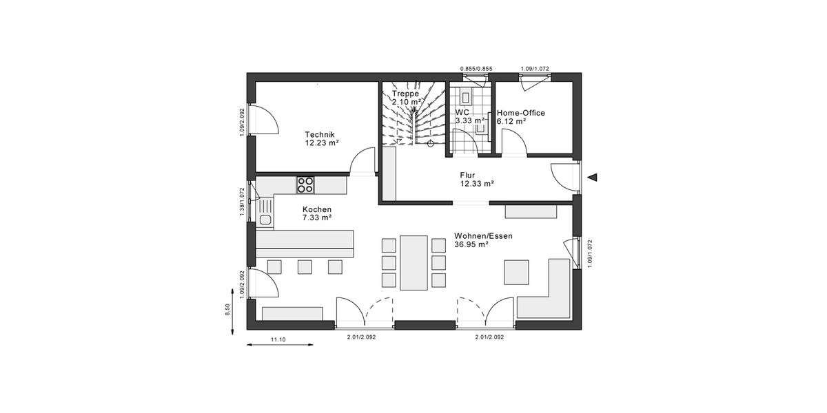 Einfamilienhaus Schlangen - 5 Zimmer, 160 m&sup2;, 1.800&euro; | Angebot:26421345