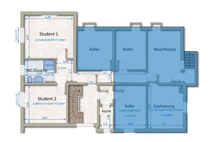 Vollmöbliertes Zimmer in 2er-Studentinnen-WG in Elsen – ab sofort 2 zimmer