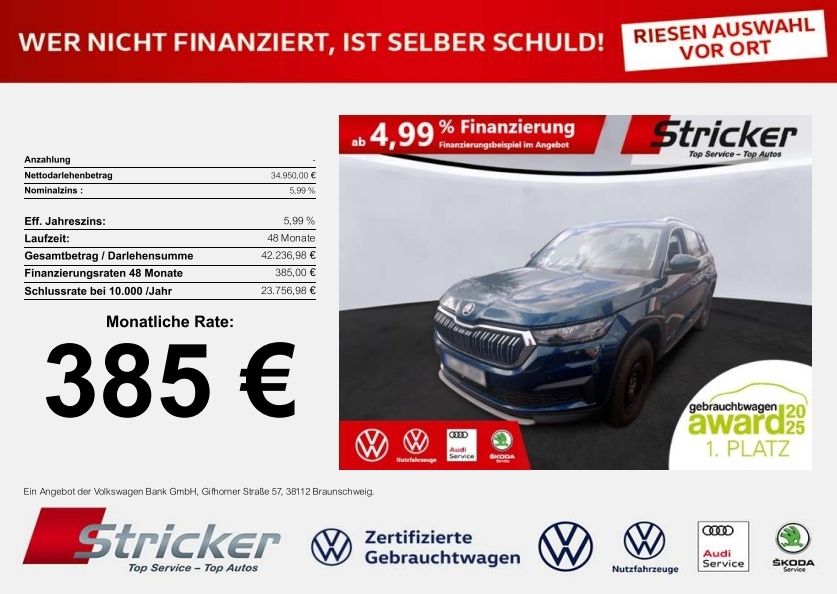 Skoda Kodiaq 36.714 km 34.949 &euro; Horn-Bad Meinberg 32805