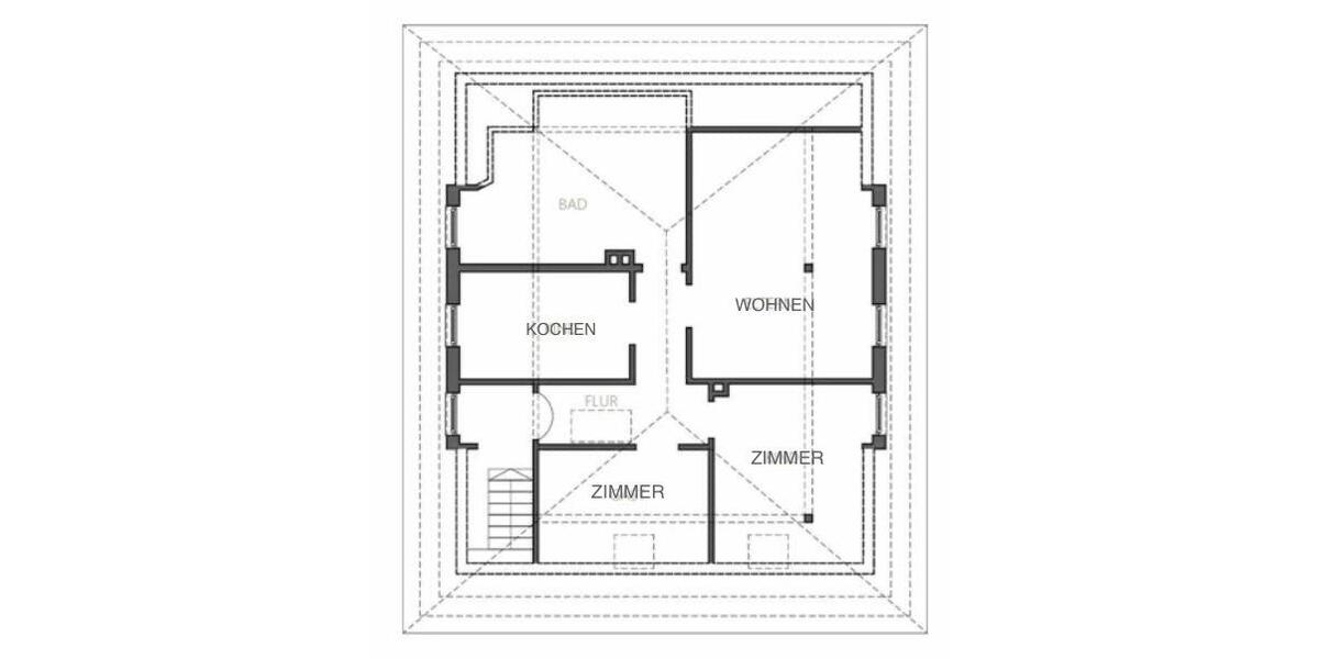 Etagenwohnung Geseke - 3 Zimmer, 83 m&sup2;, 622&euro; | Angebot:27624005