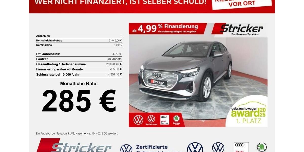 Audi Q4 e-tron 67.652 km 23.919 &euro; Horn-Bad Meinberg 32805