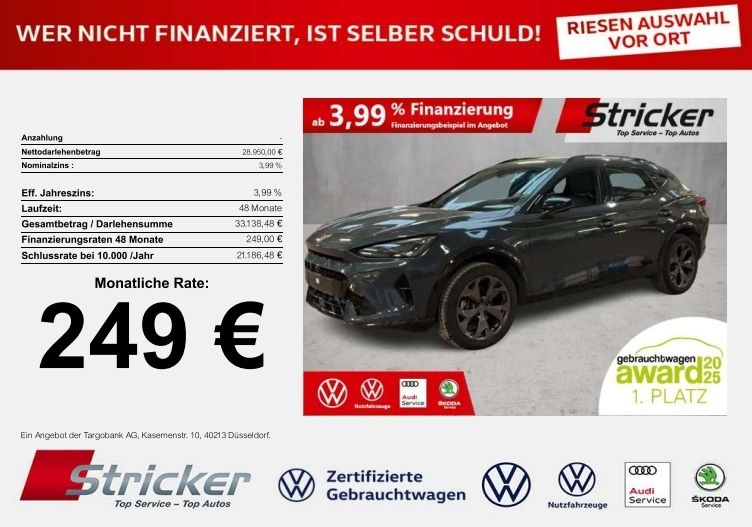 Cupra Formentor 33.691 km 28.949 &euro; Horn-Bad Meinberg 32805