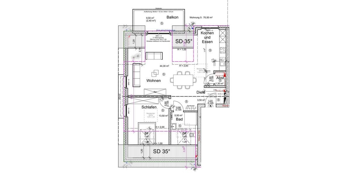 Etagenwohnung Delbrück - 4 Zimmer, 89 m&sup2;, 1.150&euro; | Angebot:25163108