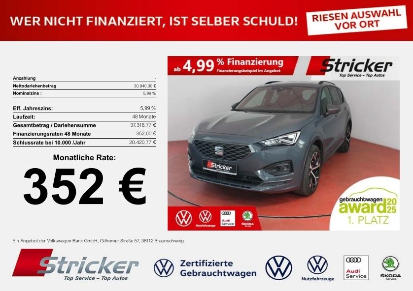 Seat Tarraco 56.789 km 29.449 &euro; Horn-Bad Meinberg 32805